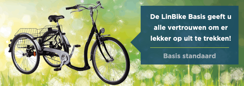 Slider Basis Standaard Lintech, linbike , driewielers, fietsen, seniorenfiets, lage instap, heeten, driewieler volwassenen, trapondersteuning, nijland cycling, tandem met elektrische ondersteuning, mindervalide, gehandicapten fiets, driewieler elektrisch, e-bike, bejaarden fiets, duo fiets, driewielfiets volwassenen, gehandicapten driewieler, ouderen fiets, senioren fiets, POM revalidatietechniek, kwaliteitsfiets, fiets, fiets op maat, basis
